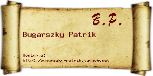 Bugarszky Patrik névjegykártya